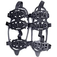 Los mejores  - Nieve Hielo tracción de zapatos de arranque Tacos de calzado para hombres- mujeres niños Anti Slip 24 Spikes Zapatos…